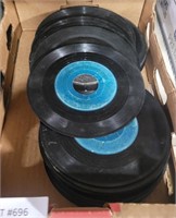 FLAT OF ASSORTED 45 RECORDS