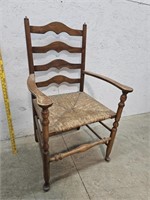 Ladder back arm chair