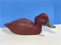 Carved and Painted Wooden Duck