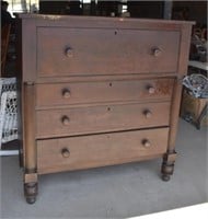 Early Cherry Federal 4 Drawer Chest