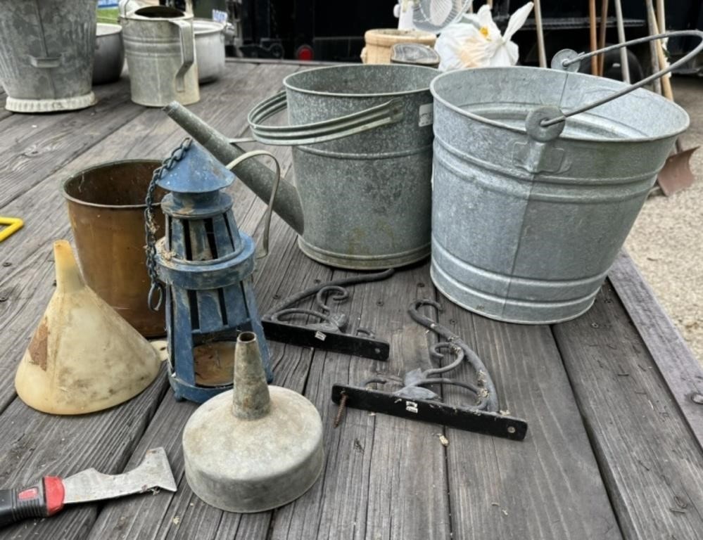 Galvanized Buckets and  More