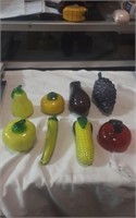 Assorted Glass fruits and vegetables decor