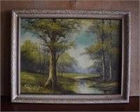 P. Cantrell Landscape Painting in Oil