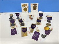 16 Oddfellow Regalia Medals from 1848 to 1931