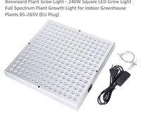Boxwizard Plant Grow Light - 240W Square LED