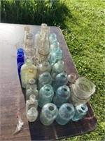 Large Group of Vintage Jars & Vintage Glasses