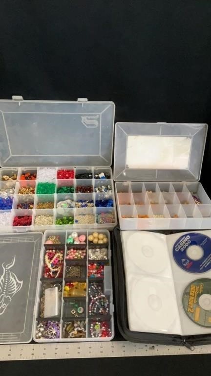 Crafting organizers, CD games, not tested