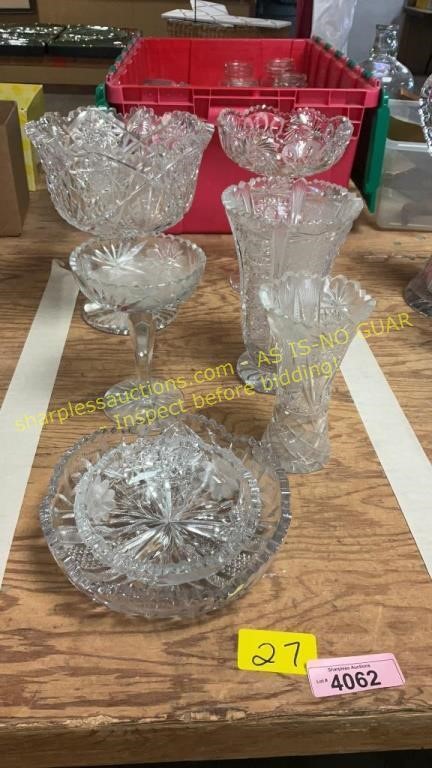 Lead Crystal Vases & Glassware