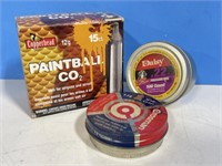 Paintball C02, Crossman .22 Cal Pellets and