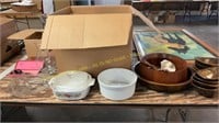 Wooden Bowls, Dishes, Glassware
