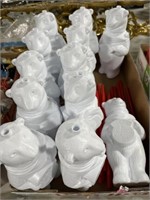 12 Coca-Cola Polar Bear Plastic Cups with Straws