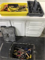 STANLEY MOBILE TOOL CHEST WITH MISC TOOLS