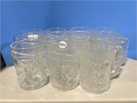 11 McDonalds Batman Glass Mugs - 6x Batman and