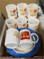 9 Fire-King McDonald's Mugs, McDonald's Nagano
