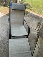 Patio chair and foot rest