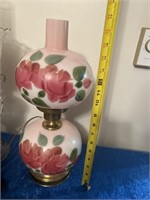 Antique lamp hand painted