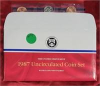 1987 US MINT UNC COIN SET