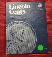 1975 LINCOLN CENT BOOK W/ APPROX 26 COINS