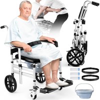 Shower Chair with Wheels, Hybodies Folding