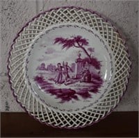 Nice Soft Paste Hand Painted Plate