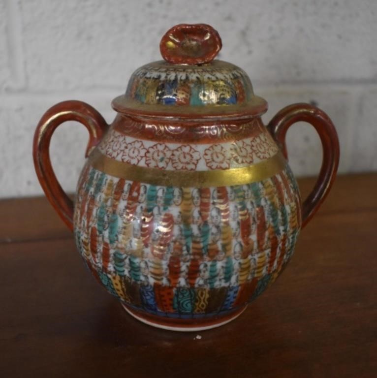 Early Thousand Faces Oriental Pot