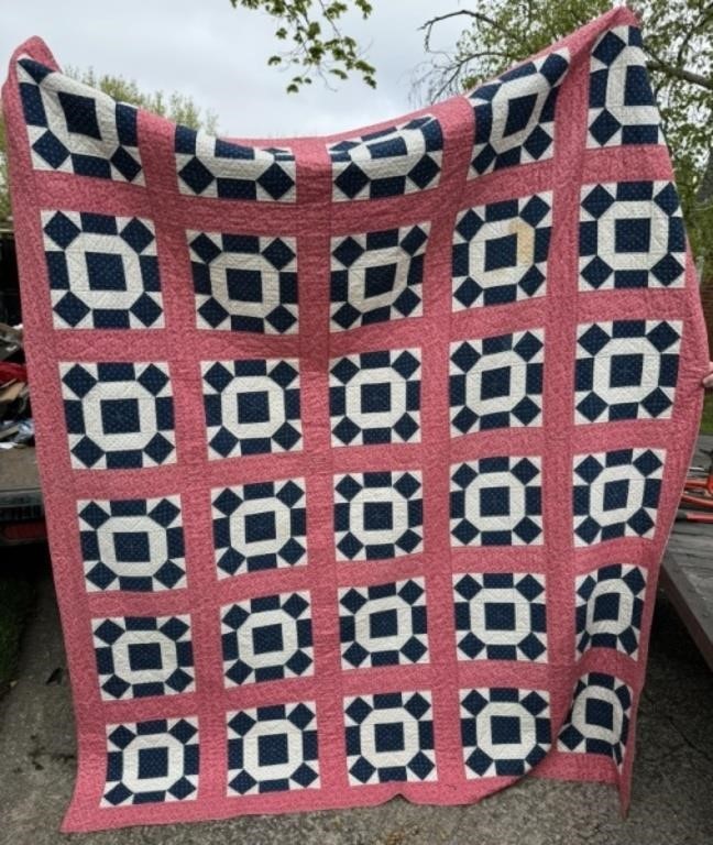 Queen Size Hand Sewn Quilt