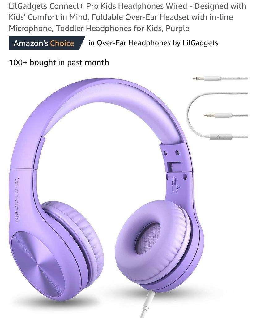 LilGadgets Connect+ Pro Kids Headphones Wired