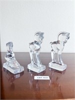 (Set of 3) Glass Horses