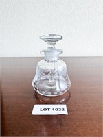 Glass Etched Perfume Bottle