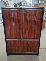 37" 1970's Rosewood 2 Door 2 Drawer Cabinet