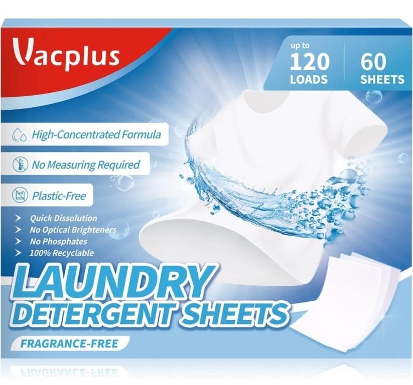Laundry Detergent Sheets (120 loads)