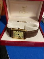 Mens Gold Tone Cartier Watch