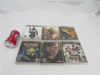 6 jeux pour Playstation 3 dont Metal Gear Solid 4