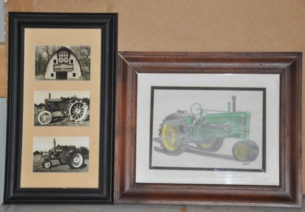 Ray McKee pencil etching of John Deere B