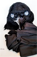 Raven Head Mask With Black Body Suit
