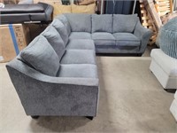 Thomasville - 2 PC Grey Fabric Sectional