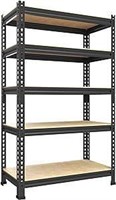 (Black), PrimeZone Storage Shelves 5 Tier