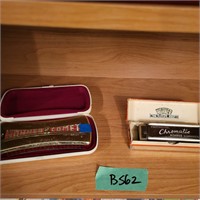 B562 Vintage harmonicas in cases