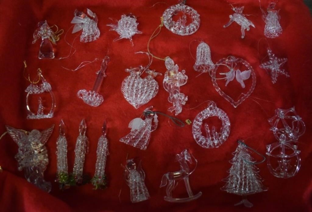 Lot of Glass Christmas Ornaments