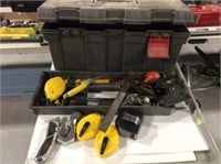 21 In. Plastic Tool Box With Contents