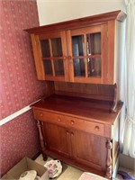 Antique Campbellsville cherry china cabinet