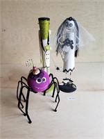 (Set of 3) Halloween Décor Figures Spider