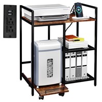 TC-HOMENY Printer Stand with Pull-Out Shelf,