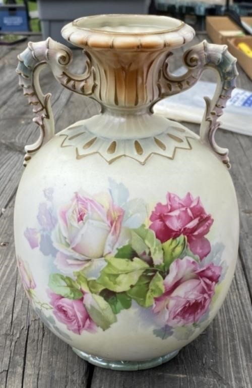 10" Hand Painted Vase