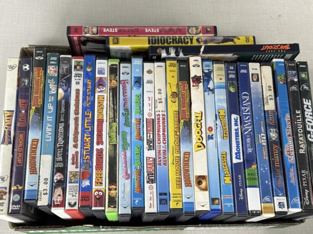 Flat Box Full of DVD's- Kids Movies
