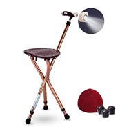Walking Cane with Seat Attached Heavy Duty 350