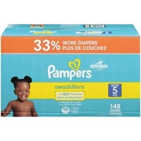 PAMPERS Swaddlers Size 5, 148 Count
