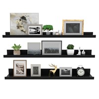 Giftgarden 36 Inch Black Floating Shelves for