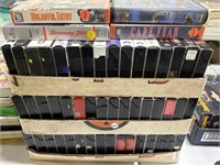 3 Trays of VHS Movies  ( over 50 movies )