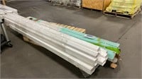 1 LOT COMPOSITE GUTTERS AND ASSORTED FENCE CPCS
